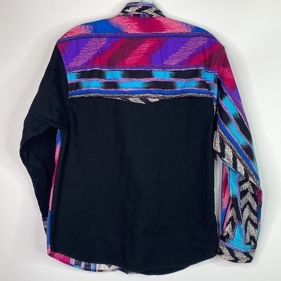 Vintage Ruddock Brothers Aztec Southwestern Button Up Shirt Medium - Picture 4 of 8